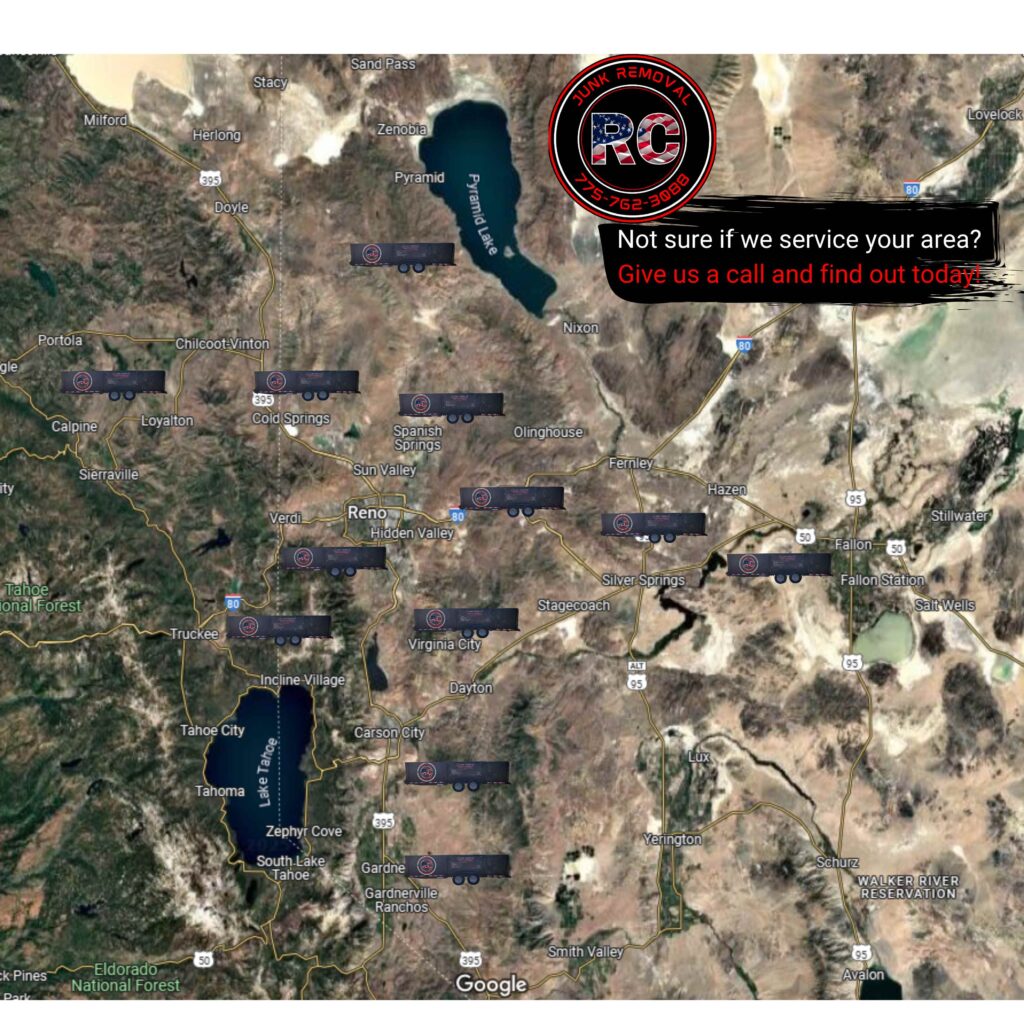 RC Junk Removal Map Service Areas