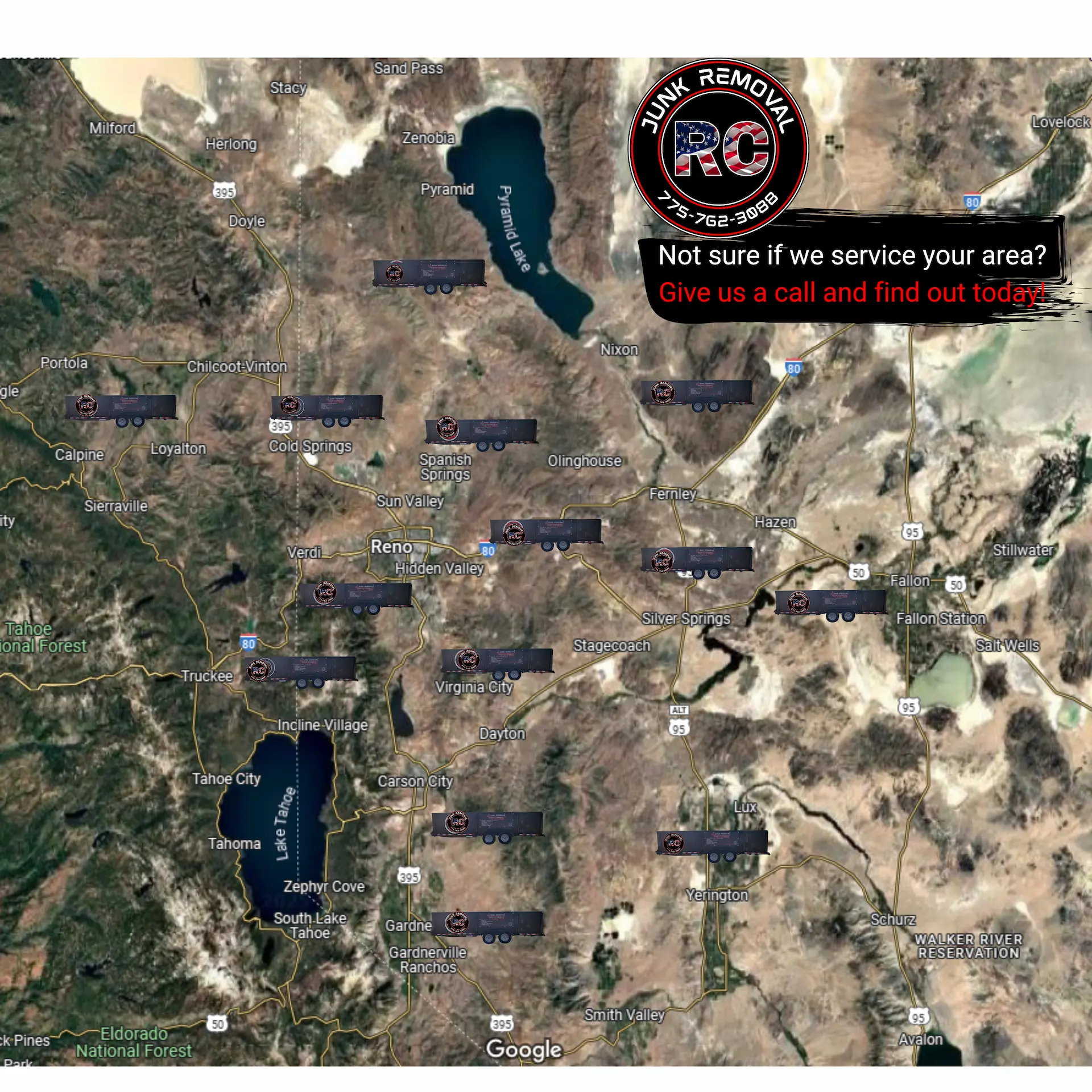 Area we serve map